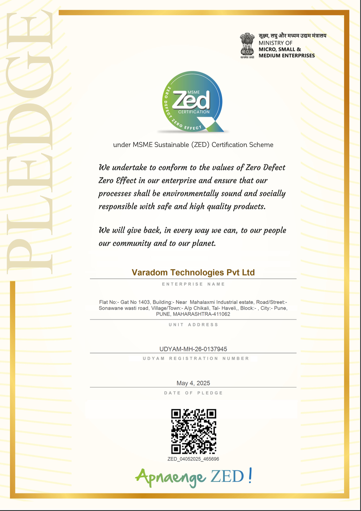 ZED Certification